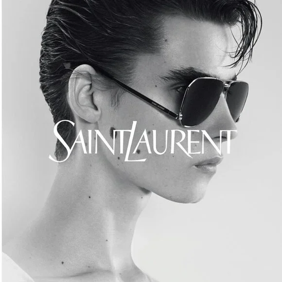 NEW SAINT LAURENT SL690 DUST 002 SUNGLASSES MEN SILVER EYEWEAR SL 690 DUST 002